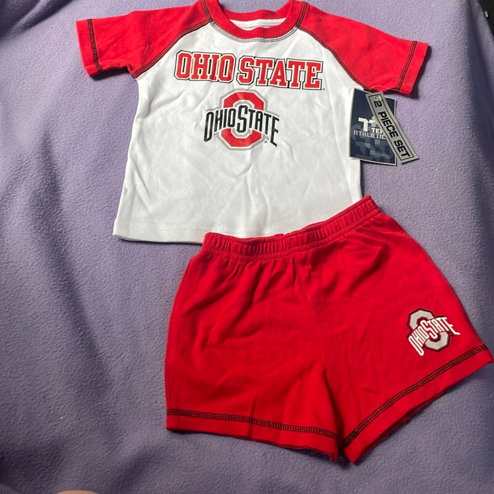 Ohio state 2 piece shorts set